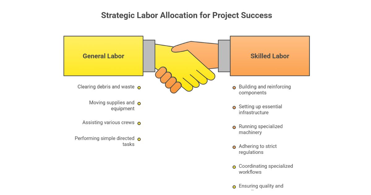 Skilled Construction Workers vs. General Labor